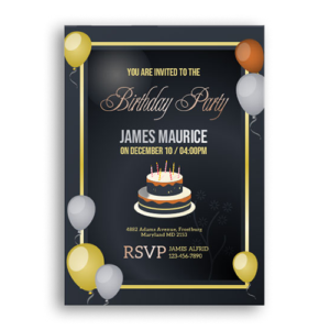 custom birthday invitation cards