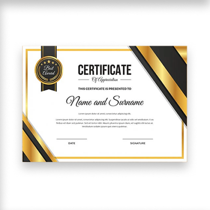 custom certificates