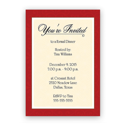 custom dinner invitation cards wholesale