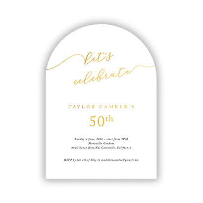 custom milestone birthday invitation wholesale