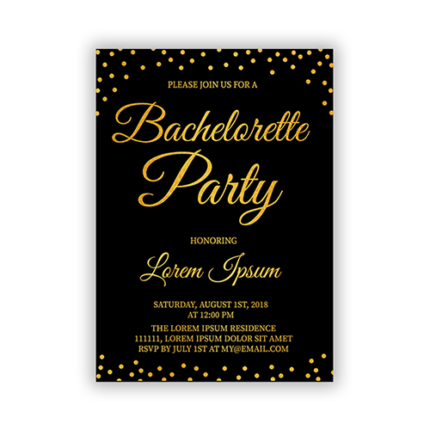 custom party invitation cards