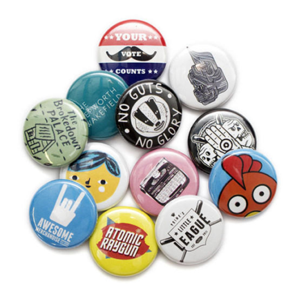 custom printed badges wholesale