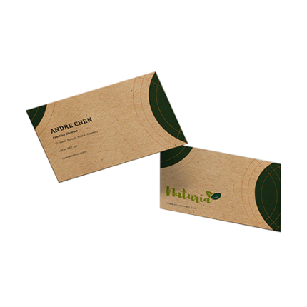 custom recycled matte business cards