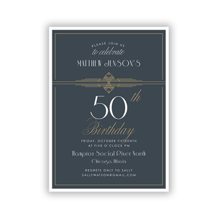 milestone birthday invitation